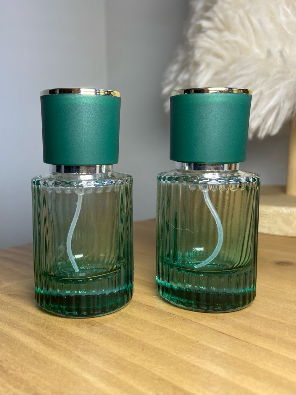 Refillable 1oz Perfume Atomizer, 30ml Travel Glass Spray Bottle for Perfume 2pk
